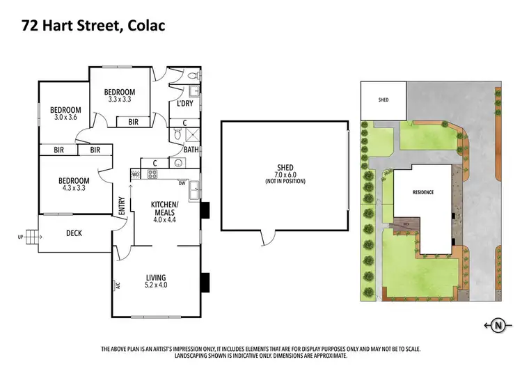 Floorplan of Homely house listing, 72 Hart Street, Colac VIC 3250