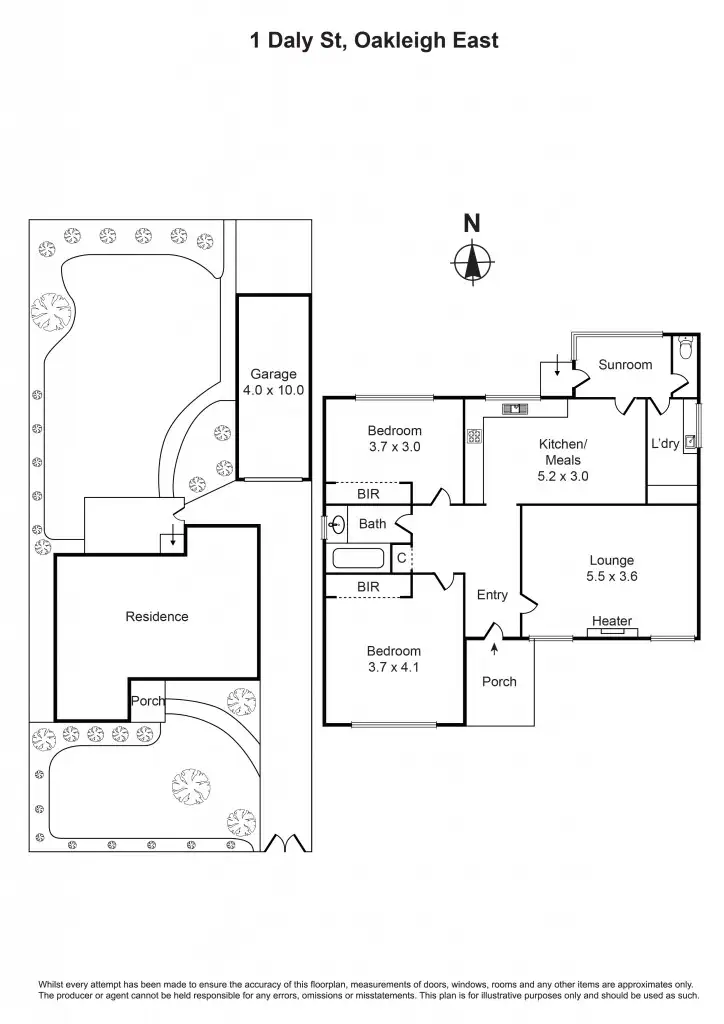 Floorplan of Homely house listing, 1 Daly Street, Oakleigh East VIC 3166