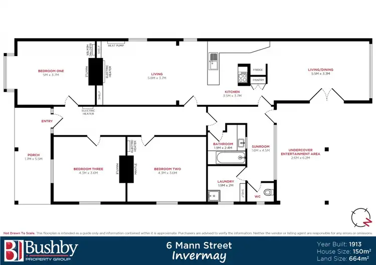 Floorplan of Homely house listing, 6 Mann Street, Invermay TAS 7248