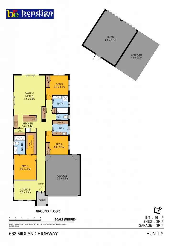 Floorplan of Homely house listing, 662 Midland Highway, Huntly VIC 3551