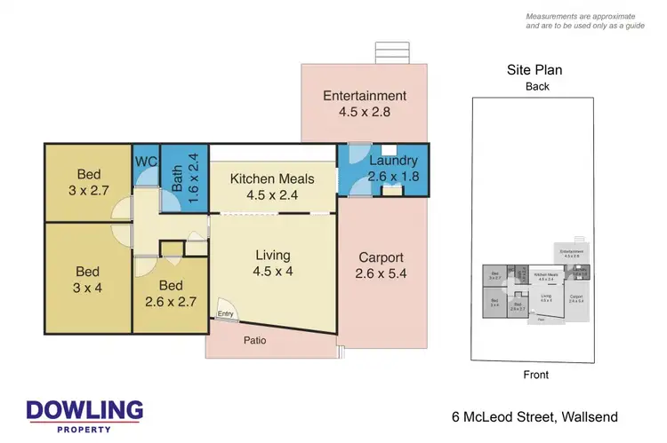 Floorplan of Homely house listing, 6 McLeod Street, Wallsend NSW 2287
