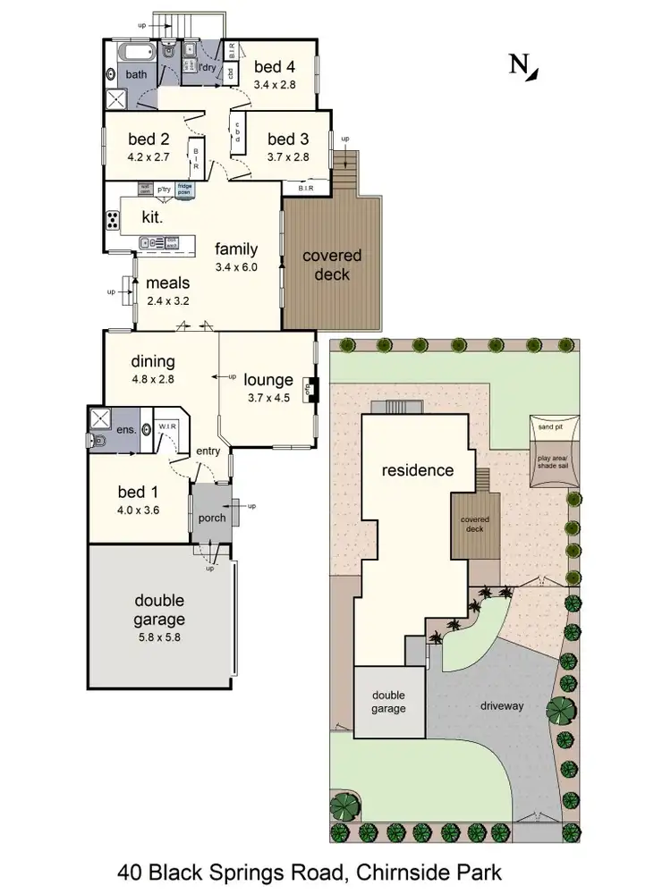 Floorplan of Homely house listing, 40 Black Springs Road, Chirnside Park VIC 3116