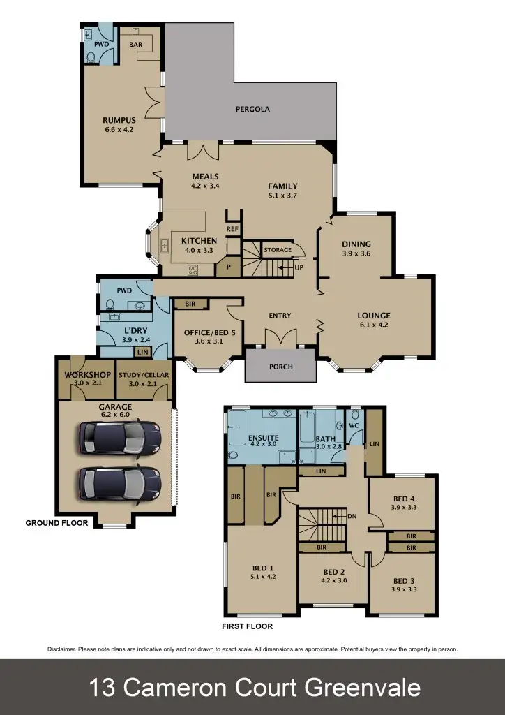 Floorplan of Homely house listing, 13 Cameron Court, Greenvale VIC 3059