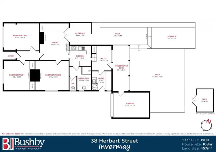 Floorplan of Homely house listing, 38 Herbert Street, Invermay TAS 7248