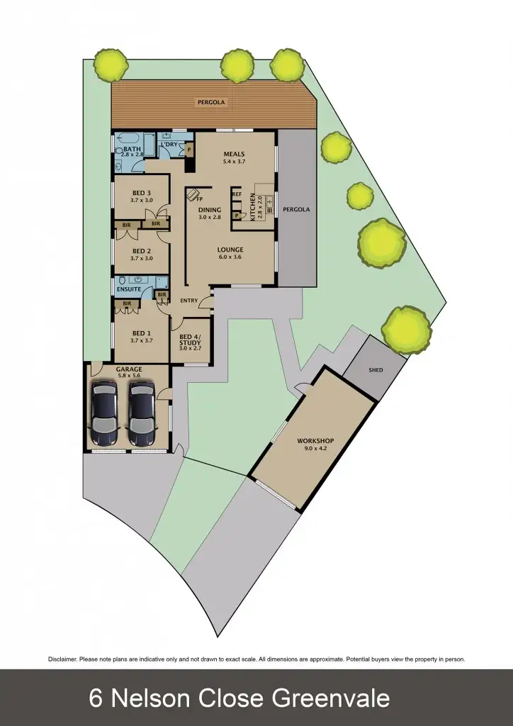 Floorplan of Homely house listing, 6 Nelson Close, Greenvale VIC 3059