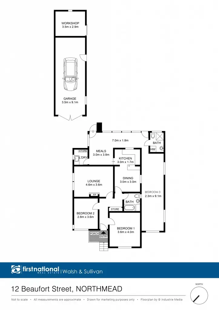 Floorplan of Homely house listing, 12 Beaufort Street, Northmead NSW 2152