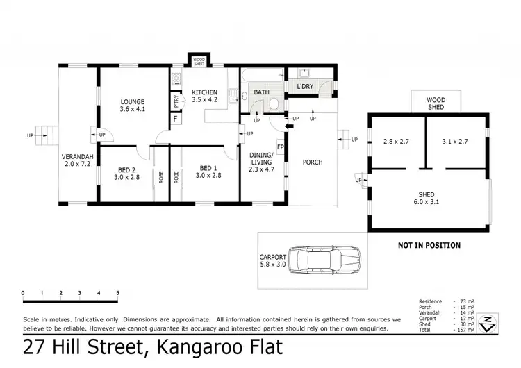 Floorplan of Homely house listing, 27 Hill Street, Kangaroo Flat VIC 3555