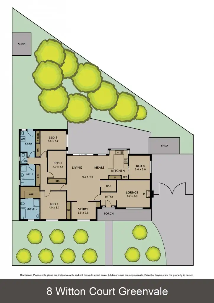 Floorplan of Homely house listing, 8 Witton Court, Greenvale VIC 3059
