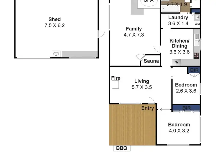 Floorplan of Homely house listing, 20 Ellen Avenue, Seaspray VIC 3851