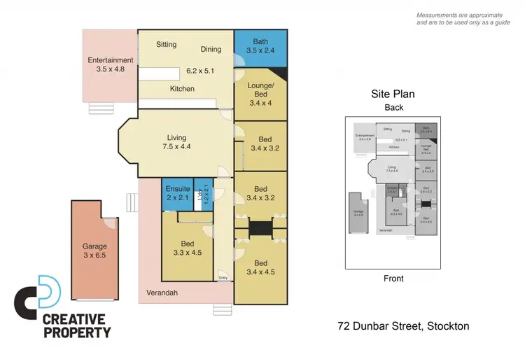 Floorplan of Homely house listing, 72 Dunbar Street, Stockton NSW 2295