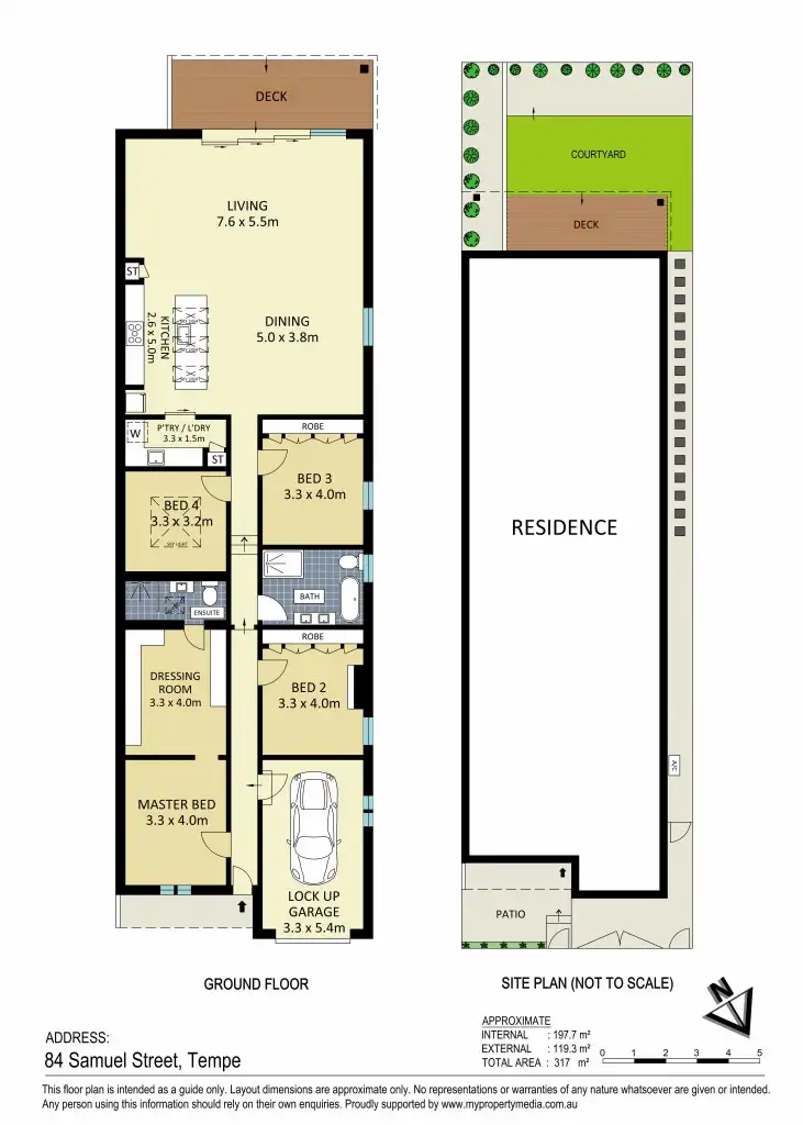 Floorplan of Homely house listing, 84 Samuel Street, Tempe NSW 2044