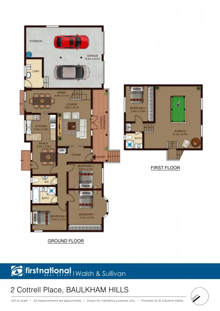 Floorplan of Homely house listing, 2 Cottrell Place, Baulkham Hills NSW 2153