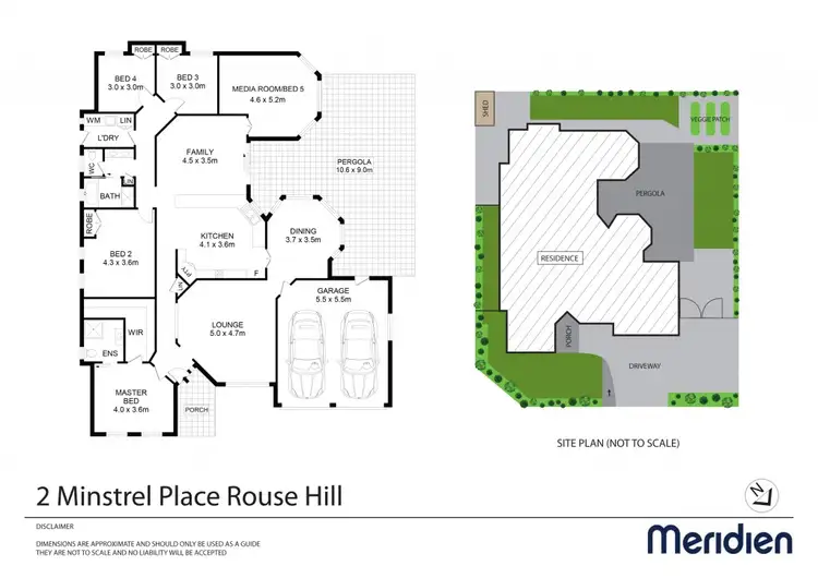 Floorplan of Homely house listing, 2 Minstrel Place, Rouse Hill NSW 2155