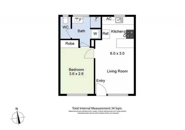 Floorplan of Homely apartment listing, 17/57 Kingsville Street, Kingsville VIC 3012