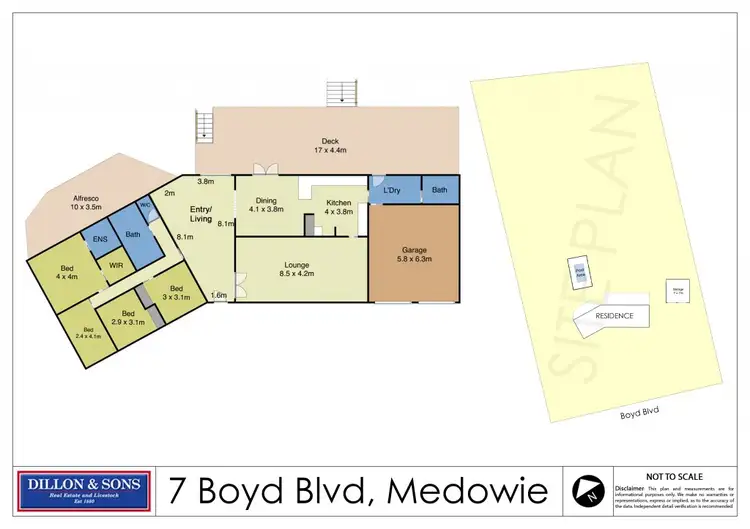 Floorplan of Homely house listing, 7 Boyd Boulevard, Medowie NSW 2318