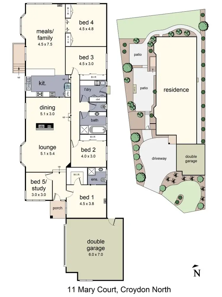 Floorplan of Homely house listing, 11 Mary Court, Croydon North VIC 3136