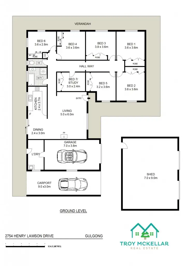 Floorplan of Homely rural property listing, 2754 Henry Lawson Drive, Gulgong NSW 2852