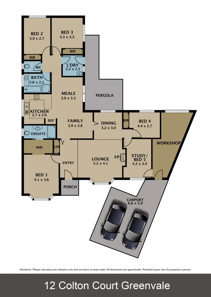 Floorplan of Homely house listing, 12 Colton Close, Greenvale VIC 3059