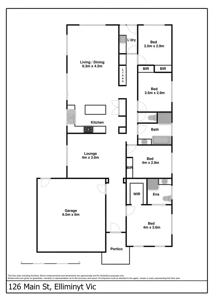 Floorplan of Homely house listing, 126 Main Street, Elliminyt VIC 3250