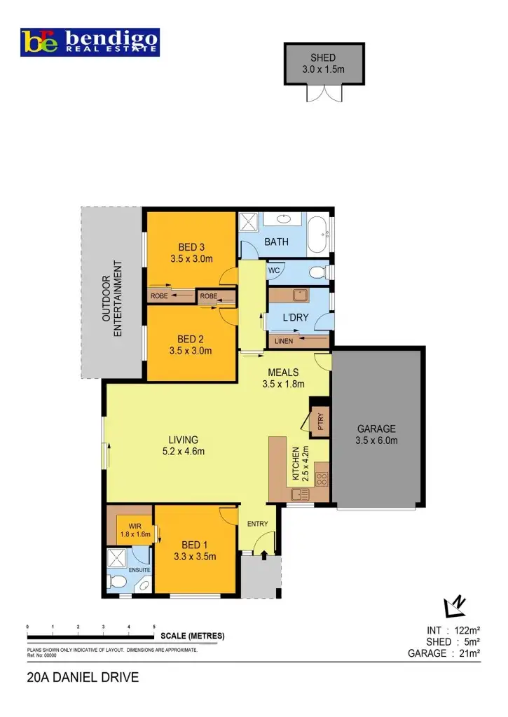 Floorplan of Homely house listing, 20A Daniel Drive, Golden Square VIC 3555