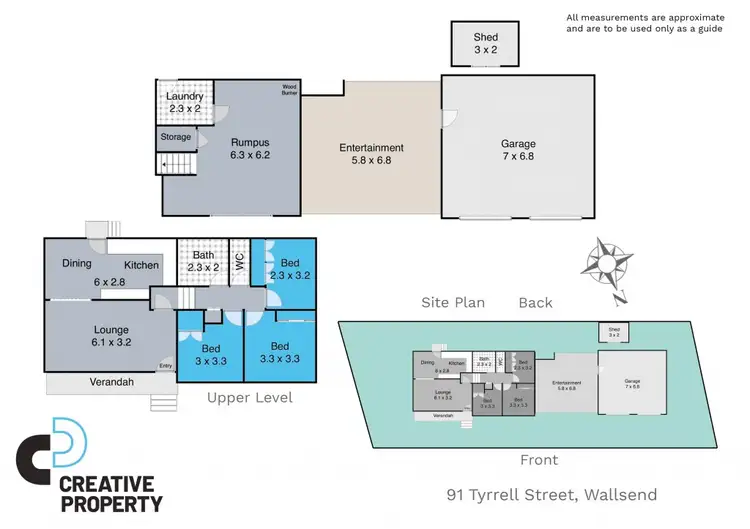 Floorplan of Homely house listing, 91 Tyrrell Street, Wallsend NSW 2287