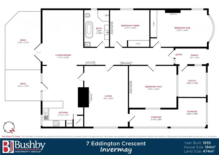 Floorplan of Homely house listing, 7 Eddington Crescent, Invermay TAS 7248