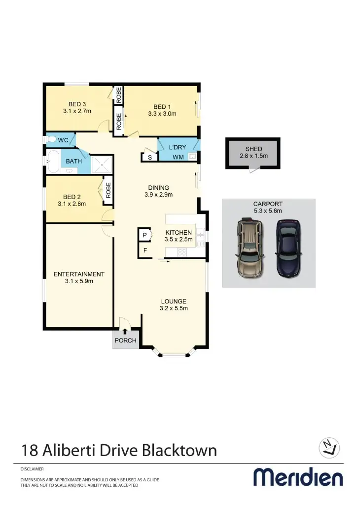 Floorplan of Homely house listing, 18 Aliberti Drive, Blacktown NSW 2148
