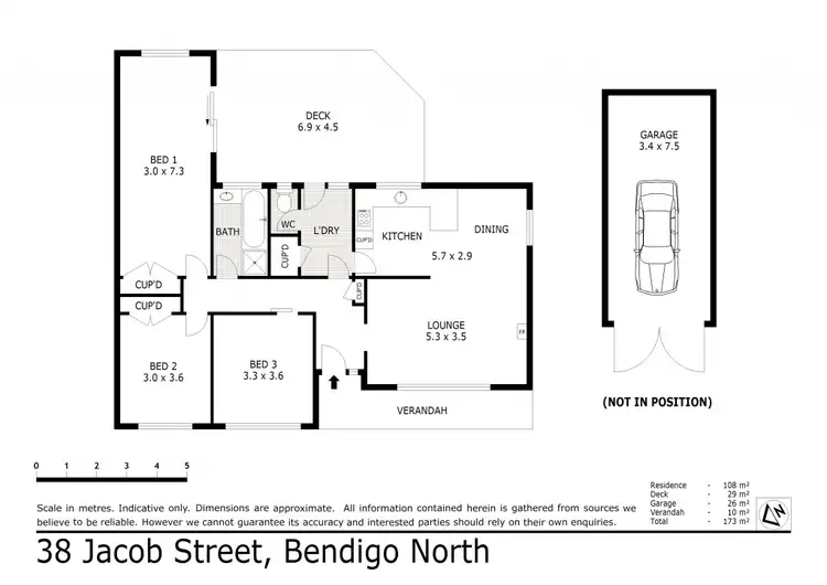 Floorplan of Homely house listing, 38 Jacob Street, North Bendigo VIC 3550