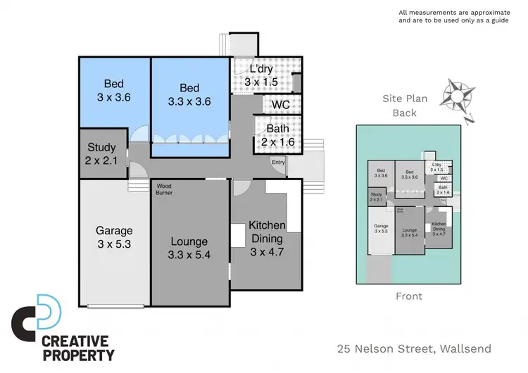 Floorplan of Homely house listing, 25 Nelson Street, Wallsend NSW 2287