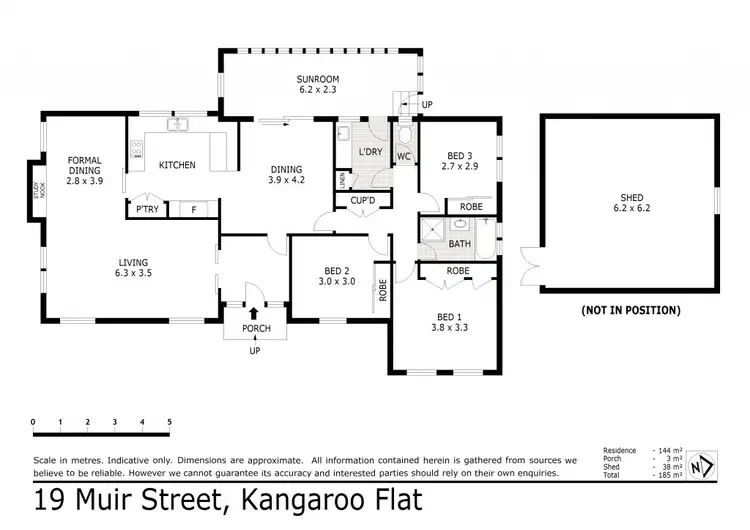 Floorplan of Homely house listing, 19 Muir Street, Kangaroo Flat VIC 3555