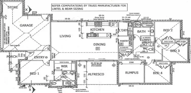 Floorplan of Homely house listing, 1 Gelbray Street, Ascot VIC 3551