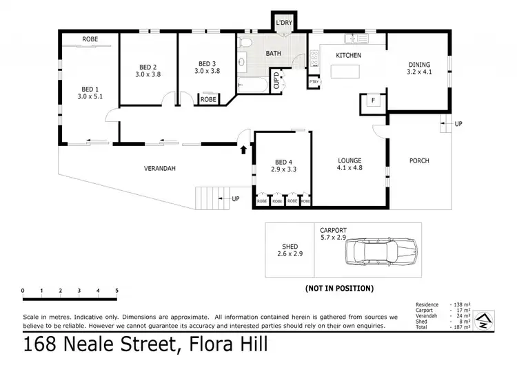 Floorplan of Homely house listing, 168 Neale Street, Flora Hill VIC 3550