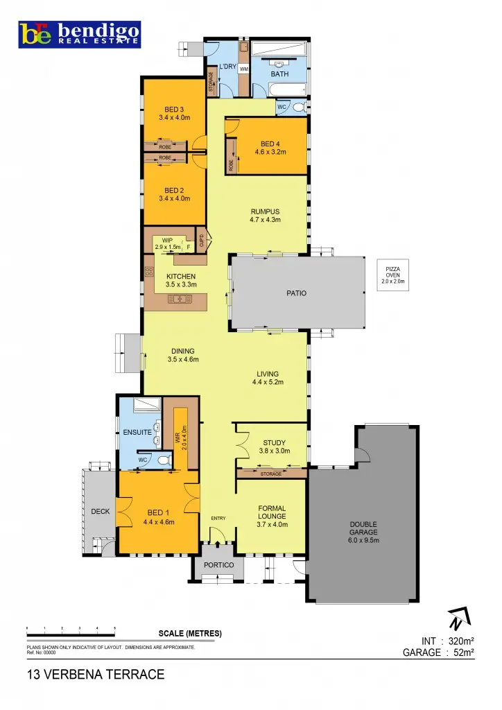 Floorplan of Homely house listing, 13 Verbena Terrace, Epsom VIC 3551