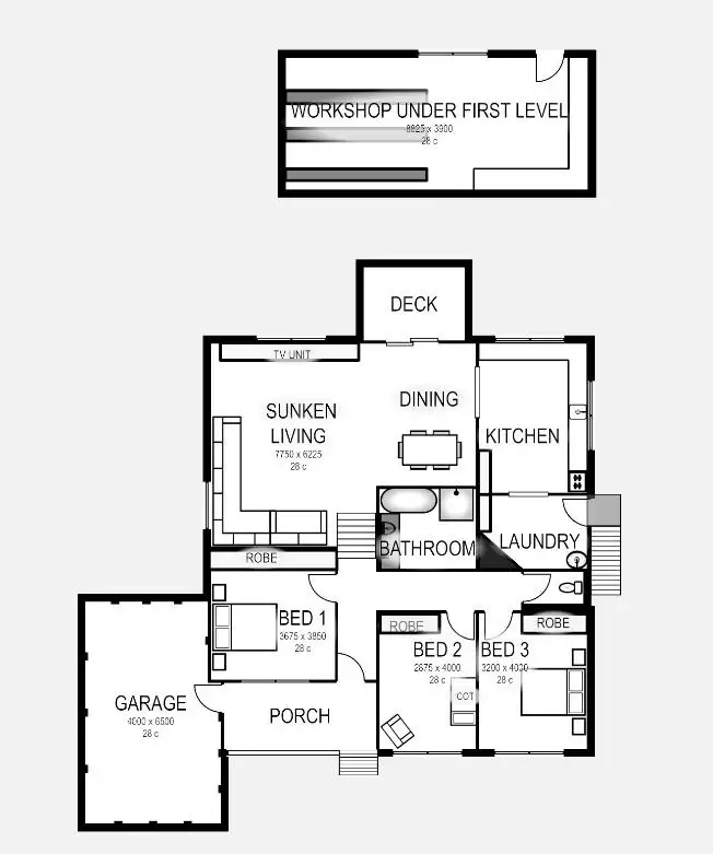 Floorplan of Homely house listing, 9 Maroong Lane, Miandetta TAS 7310