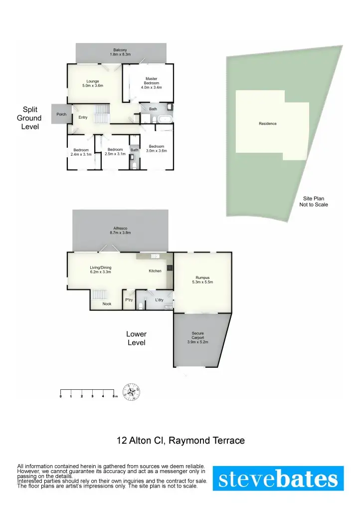 Floorplan of Homely house listing, 12 Alton Close, Raymond Terrace NSW 2324