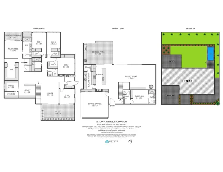 Floorplan of Homely house listing, 73 Tooth Avenue, Paddington QLD 4064