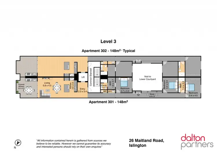 Floorplan of Homely apartment listing, 302/26 Maitland Road, Islington NSW 2296