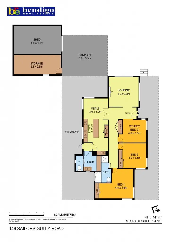 Floorplan of Homely house listing, 146 Sailors Gully Road, Sailors Gully VIC 3556