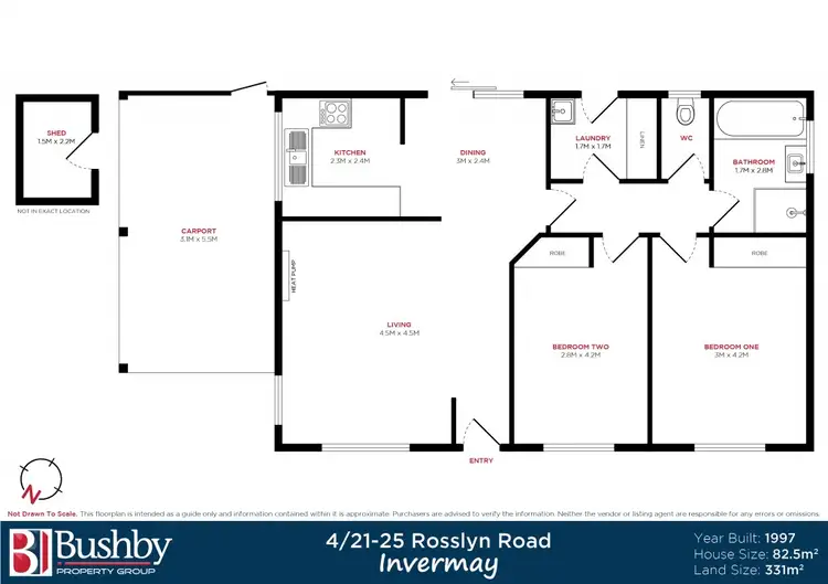 Floorplan of Homely unit listing, 4/21-25 Rosslyn Road, Invermay TAS 7248