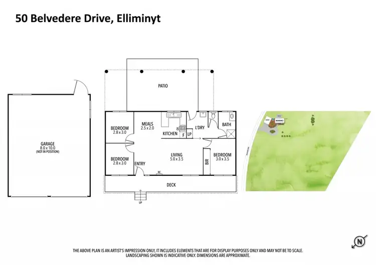 Floorplan of Homely house listing, 50 Belverdere Drive, Elliminyt VIC 3250