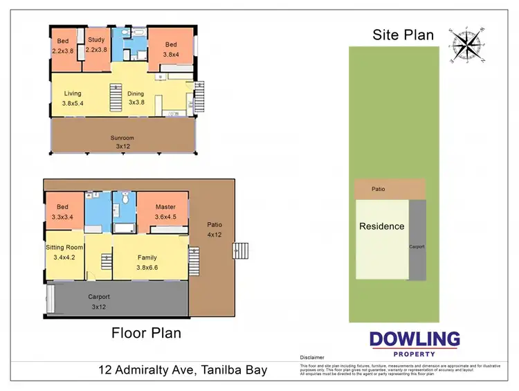 Floorplan of Homely house listing, 12 ADMIRALTY AVENUE, Tanilba Bay NSW 2319