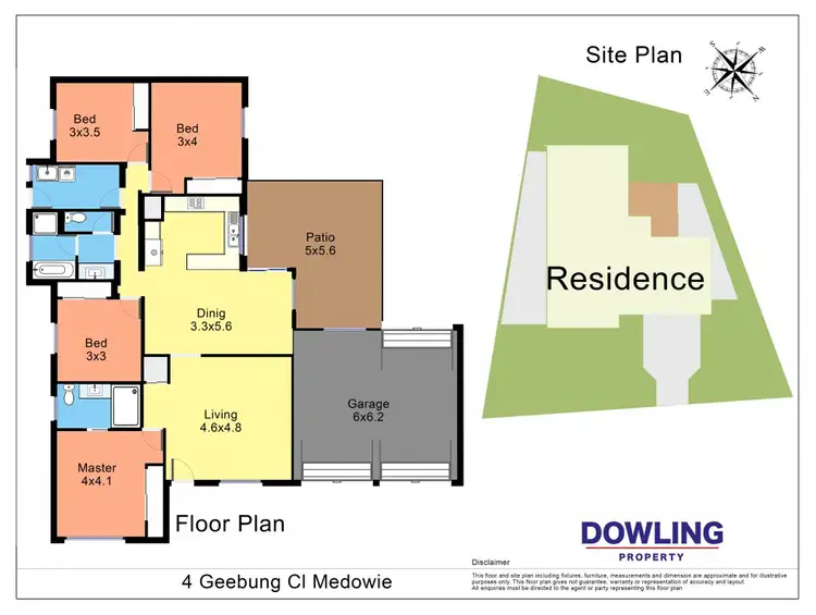 Floorplan of Homely house listing, 4 Geebung Close, Medowie NSW 2318