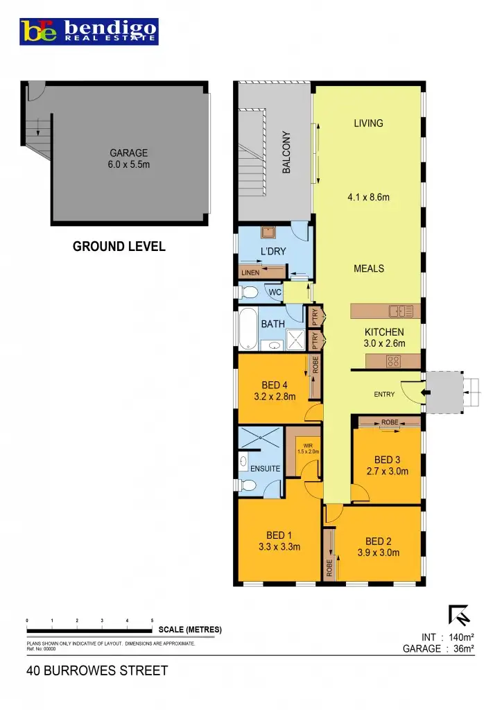 Floorplan of Homely house listing, 40 Burrowes Street, Golden Square VIC 3555