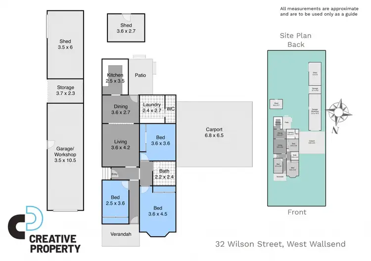 Floorplan of Homely house listing, 32 Wilson Street, West Wallsend NSW 2286