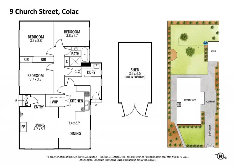 Floorplan of Homely house listing, 9 Church Street, Colac VIC 3250