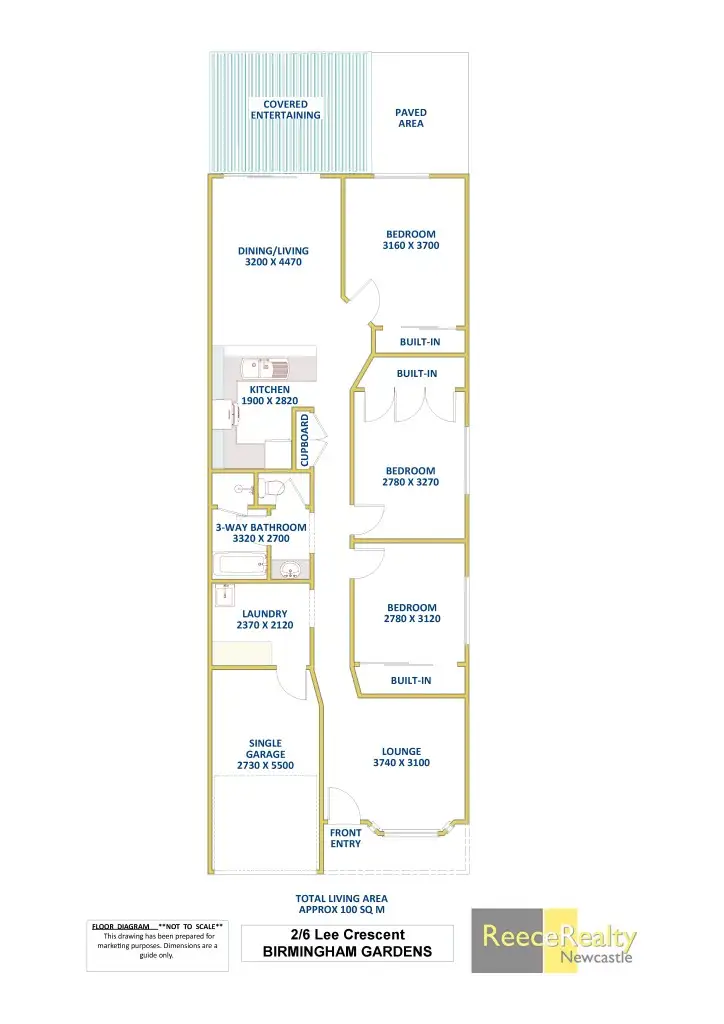Floorplan of Homely house listing, 2/6 Lee Crescent, Birmingham Gardens NSW 2287
