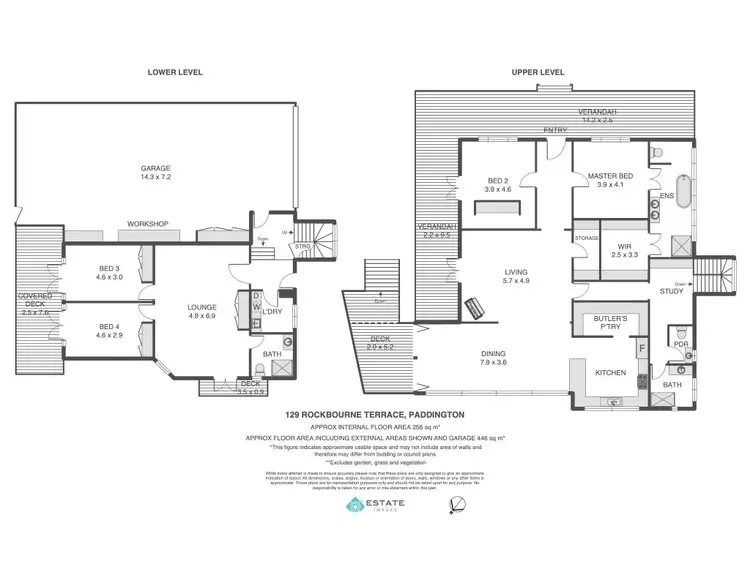 Floorplan of Homely house listing, 129 Rockbourne Terrace, Paddington QLD 4064