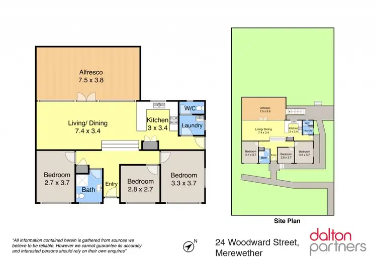 Floorplan of Homely house listing, 24 Woodward Street, Merewether NSW 2291