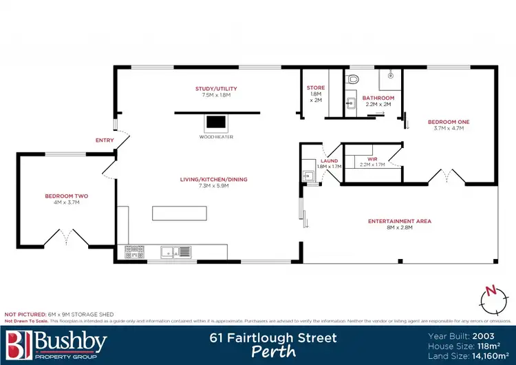 Floorplan of Homely house listing, 61 Fairtlough Street, Perth TAS 7300