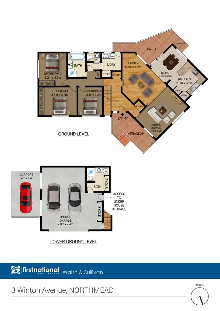 Floorplan of Homely house listing, 3 Winton Ave, Northmead NSW 2152